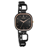 Sonata Women's Watch Analog Black Dial With Black Stainless Steel Band, 8168KM01